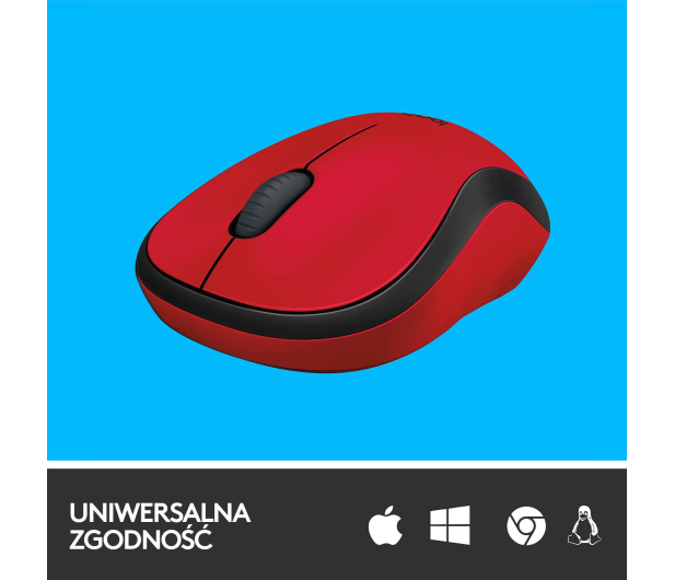 LOGITECH M220 czerwona - 329386 - zdjęcie 7